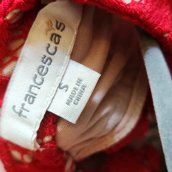 Pretty, red Francesca's lace dress in great condition! - Picture 8 of 13